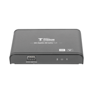 Divisor (Splitter) HDMI 4K de 1 Entrada a 2 Salidas (Simultaneas) / Soporta 4K×2K / Ajuste de resoluciones EDID / HDR / HDMI 2.0 /  HDCP 2.2  / Soporta formatos de Audio Dolby Digital / Longitud del cable de entrada y salida ≤10m.